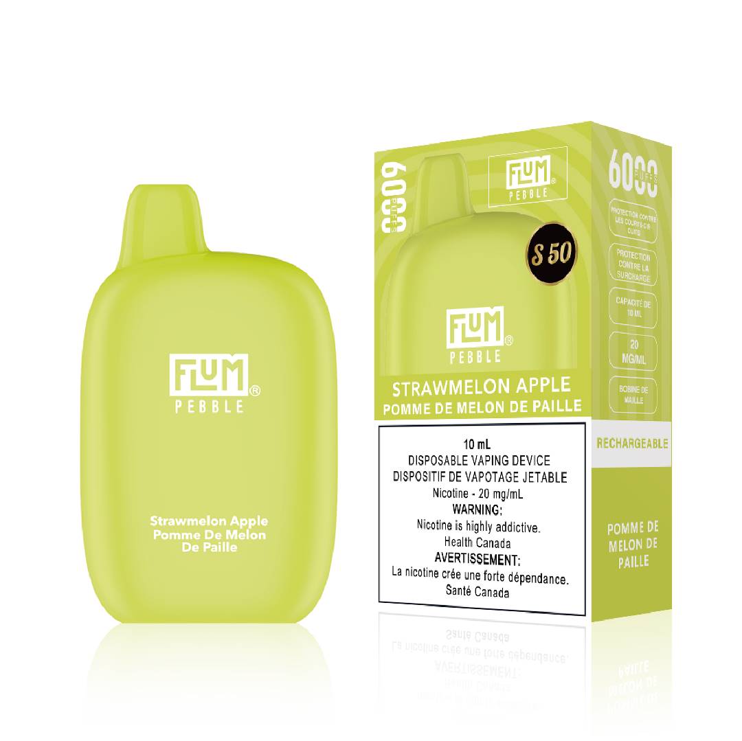 FLUM - 6000 PUFFS VAPE, STRAWBERRY MELON APPLE $19.99