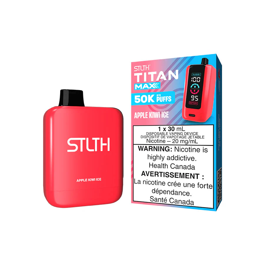 STLTH TITAN MAX 50000 - APPLE KIWI ICE