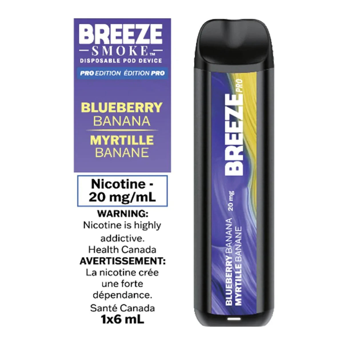 BREEZE PRO - BANANE MENTHE 20 MG