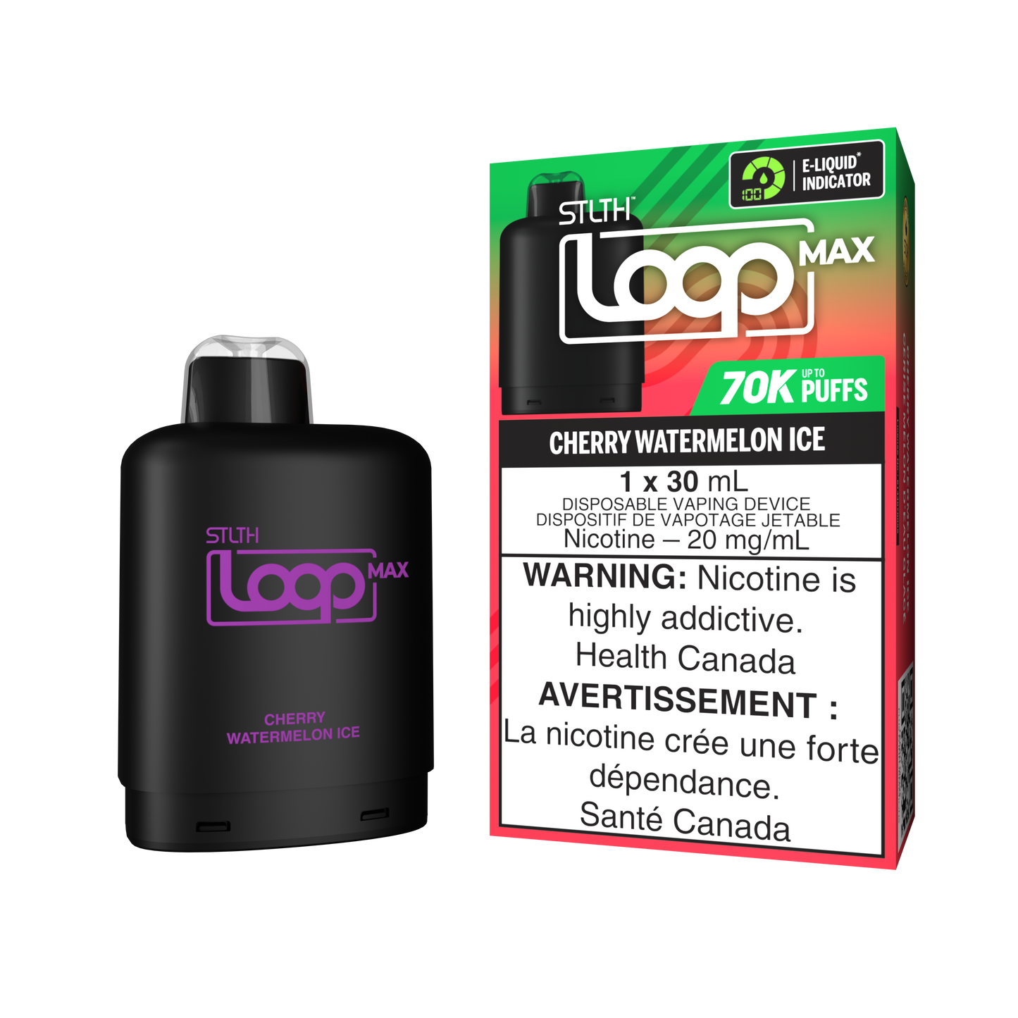 STLTH LOOP MAX 70K PODS - CHERRY WATERMELON ICE