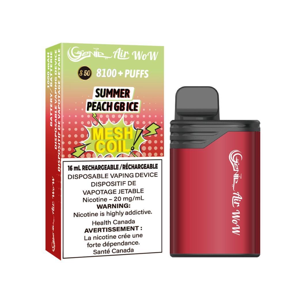 GENIE AIR WOW BOX - SUMMER PEACH GB ICE (10 Pc/box)