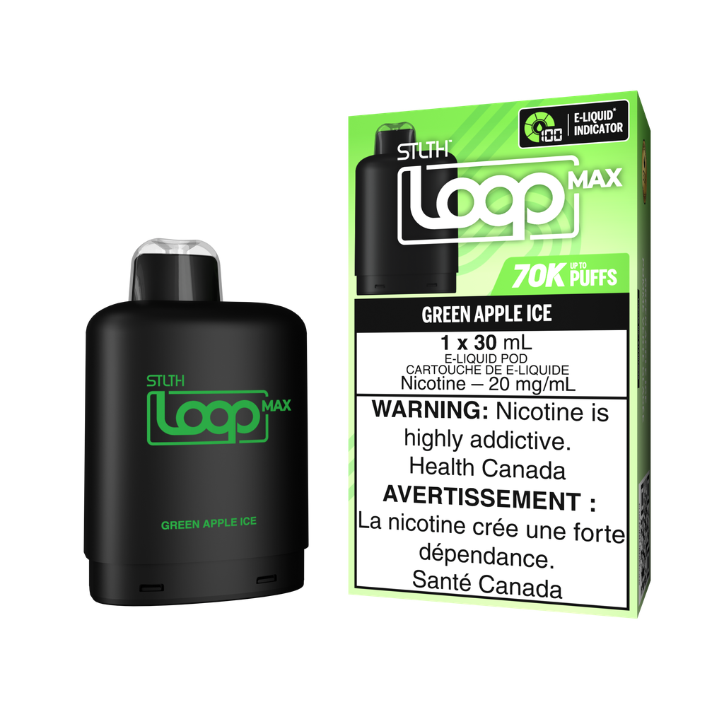 STLTH LOOP MAX 70K PODS - GREEN APPLE ICE