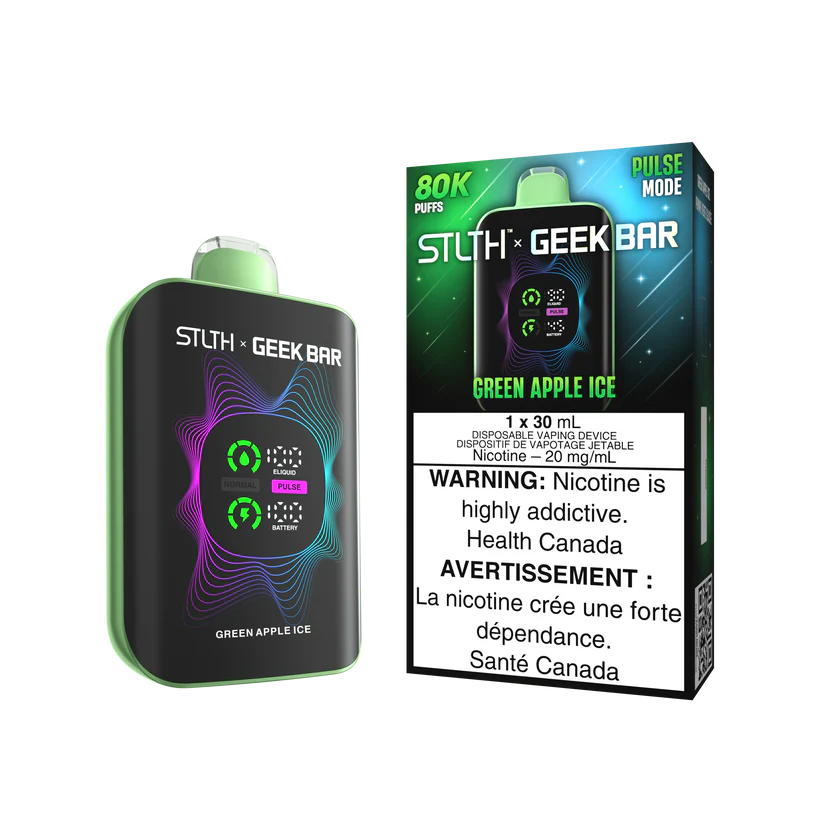STLTH GEEKBAR 80K - GREEN APPLE ICE