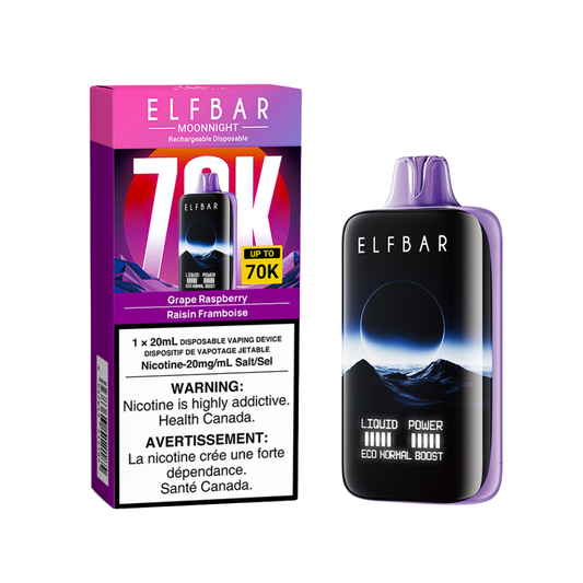 ELFBAR MOONNIGHT 70K - GRAPE RASPBERRY