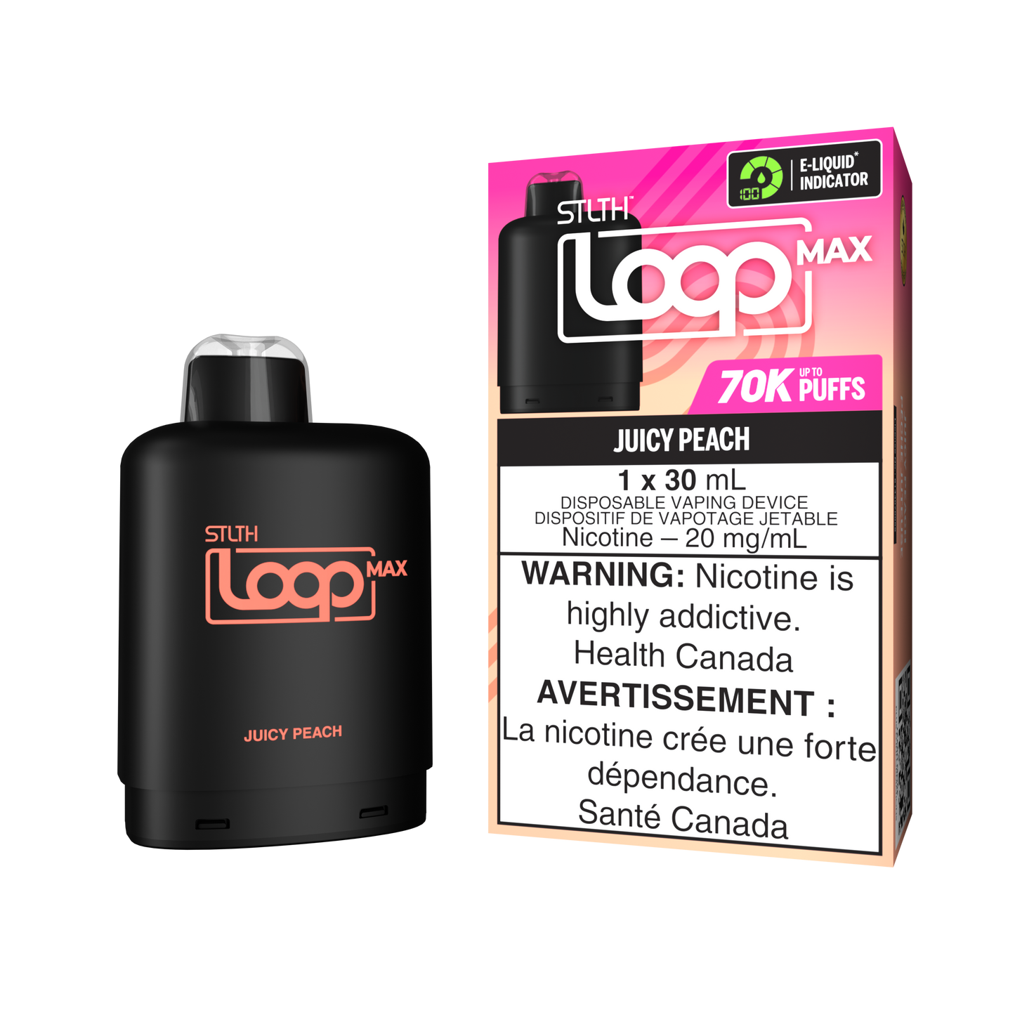STLTH LOOP MAX 70K PODS - JUICY PEACH