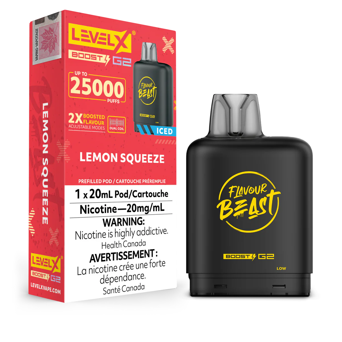 【海外限定】 X LEVEL BOOST Vape Windsor – [ON] SQUEEZE LEMON - 25K 化粧水・ローション・トナー