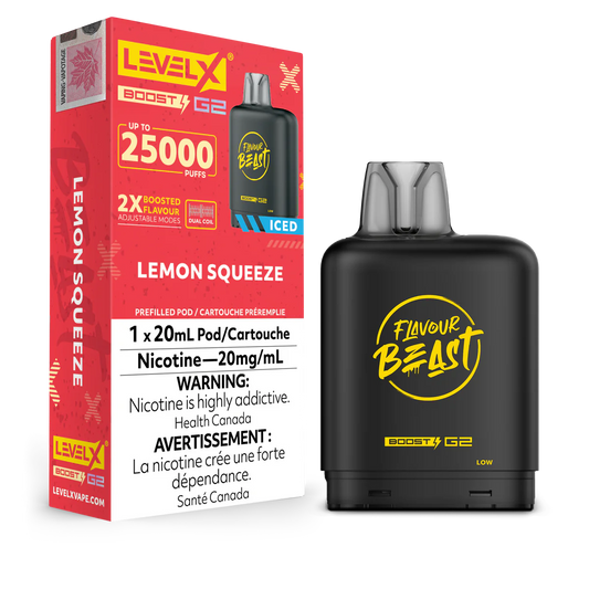 LEVEL X BOOST 25K - LEMON SQUEEZE