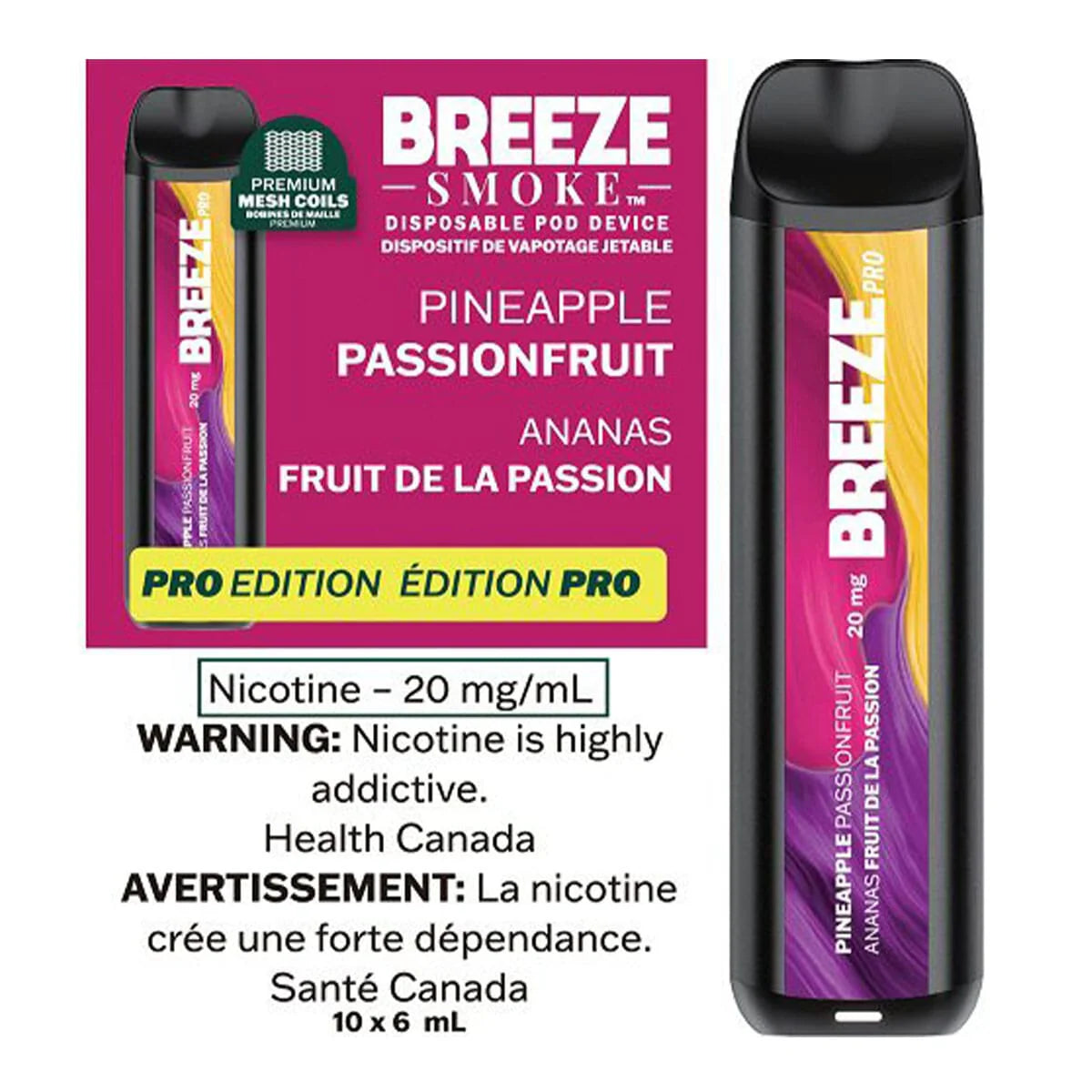 BREEZE PRO - BANANE MENTHE 20 MG