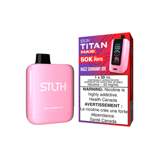 STLTH TITAN MAX 50000 - RAZZ CURRANT ICE