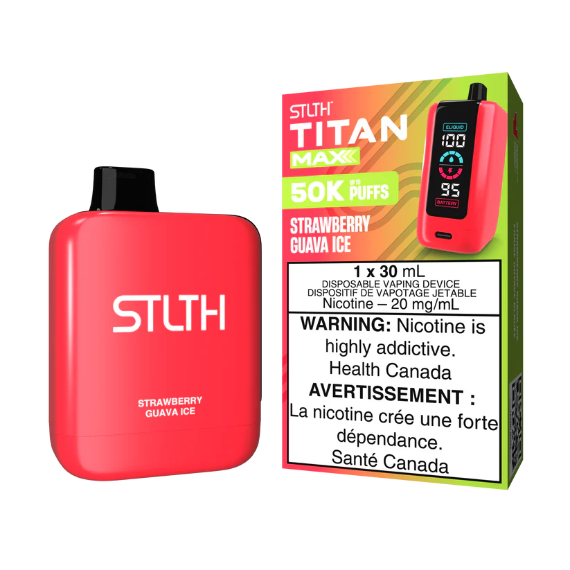 STLTH TITAN MAX 50000 - STRAWBERRY GUAVA ICE