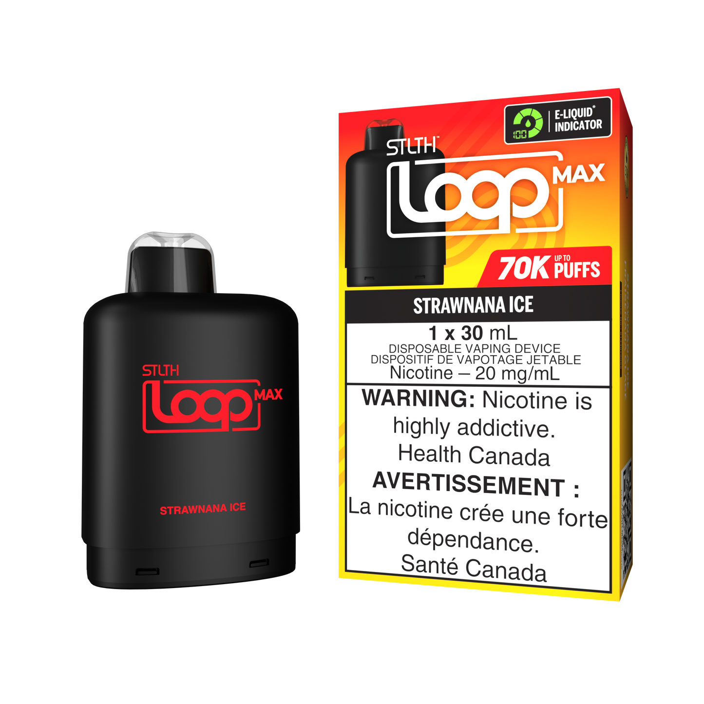 STLTH LOOP MAX 70K PODS - STRAWNANA ICE