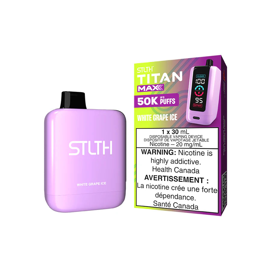 STLTH TITAN MAX 50000 - WHITE GRAPE ICE