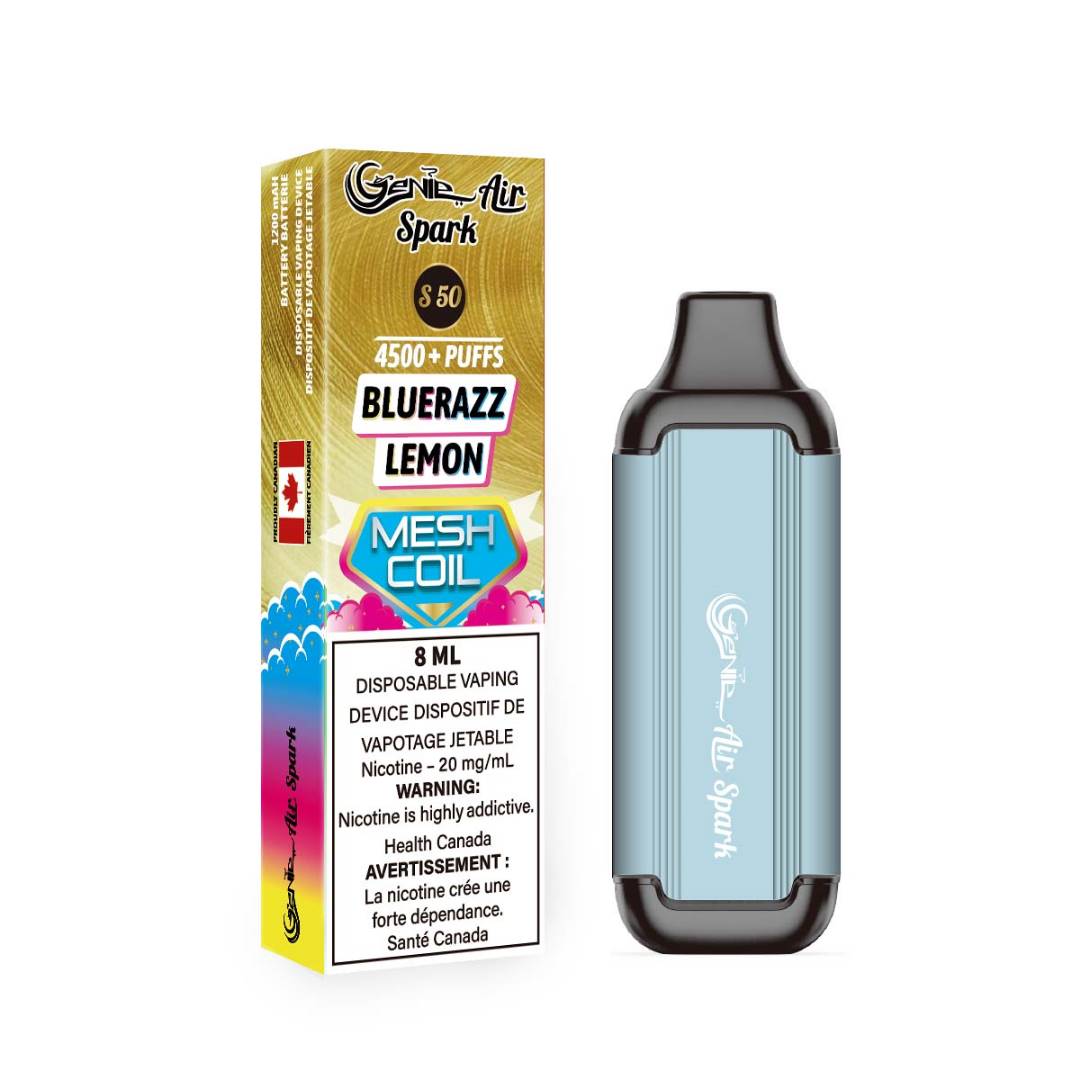 Genie spark 4500 puffs blue razz lemon s50
