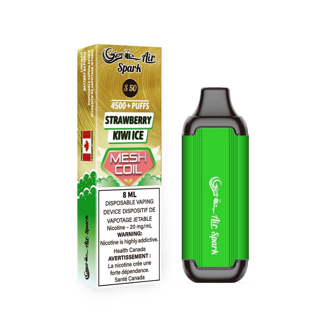 Genie spark 4500 strawberry kiwi ice synthetic 50