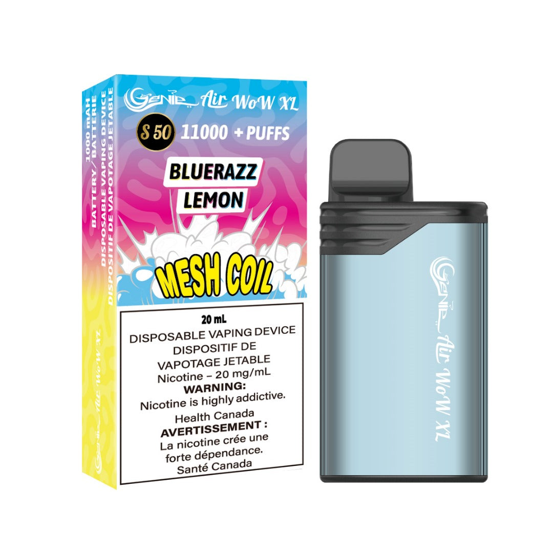 GENIE AIR WOW XL - BLUERAZZ LEMON (11000) – Windsor Vape