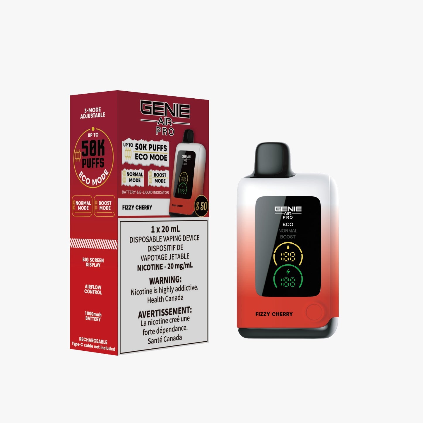 GENIE AIR PRO 50K - FIZZY CHERRY