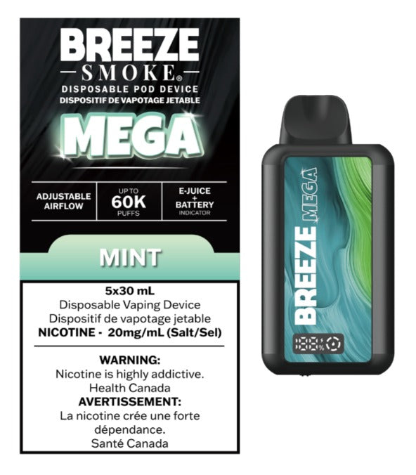 BREEZE MEGA 60K - MINT Windsor Vape BREEZE MEGA 60K - MINT Windsor Vape