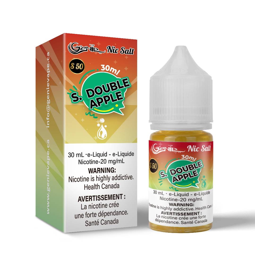 Genie e-juice liquid salt nic 20 mg sour double apple