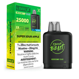 LEVEL X BOOST 25K - SUPER SOUR APPLE