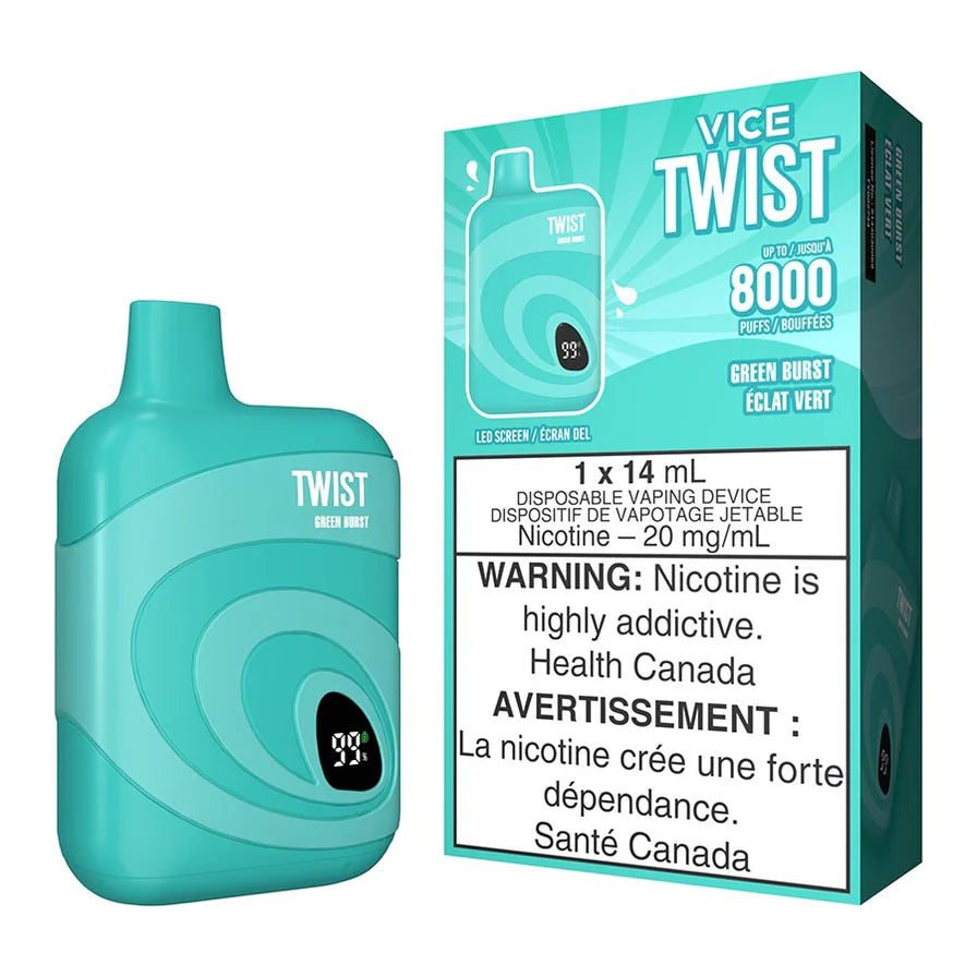 VICE TWIST - GLACE TWIST POMME VERTE Windsor Vape VICE TWIST - GLACE TWIST POMME VERTE Windsor Vape