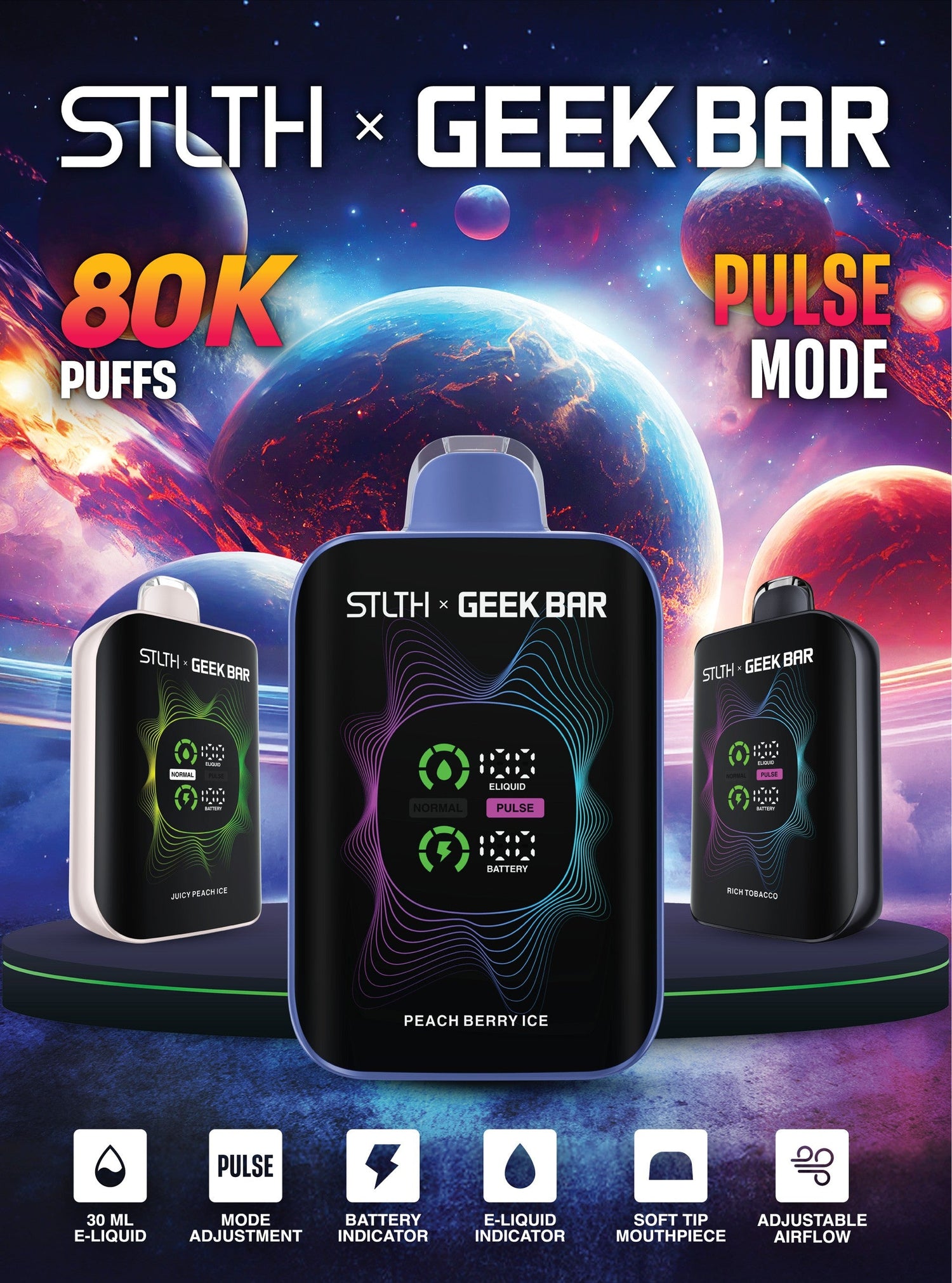 STLTH X GEEKBAR 80K