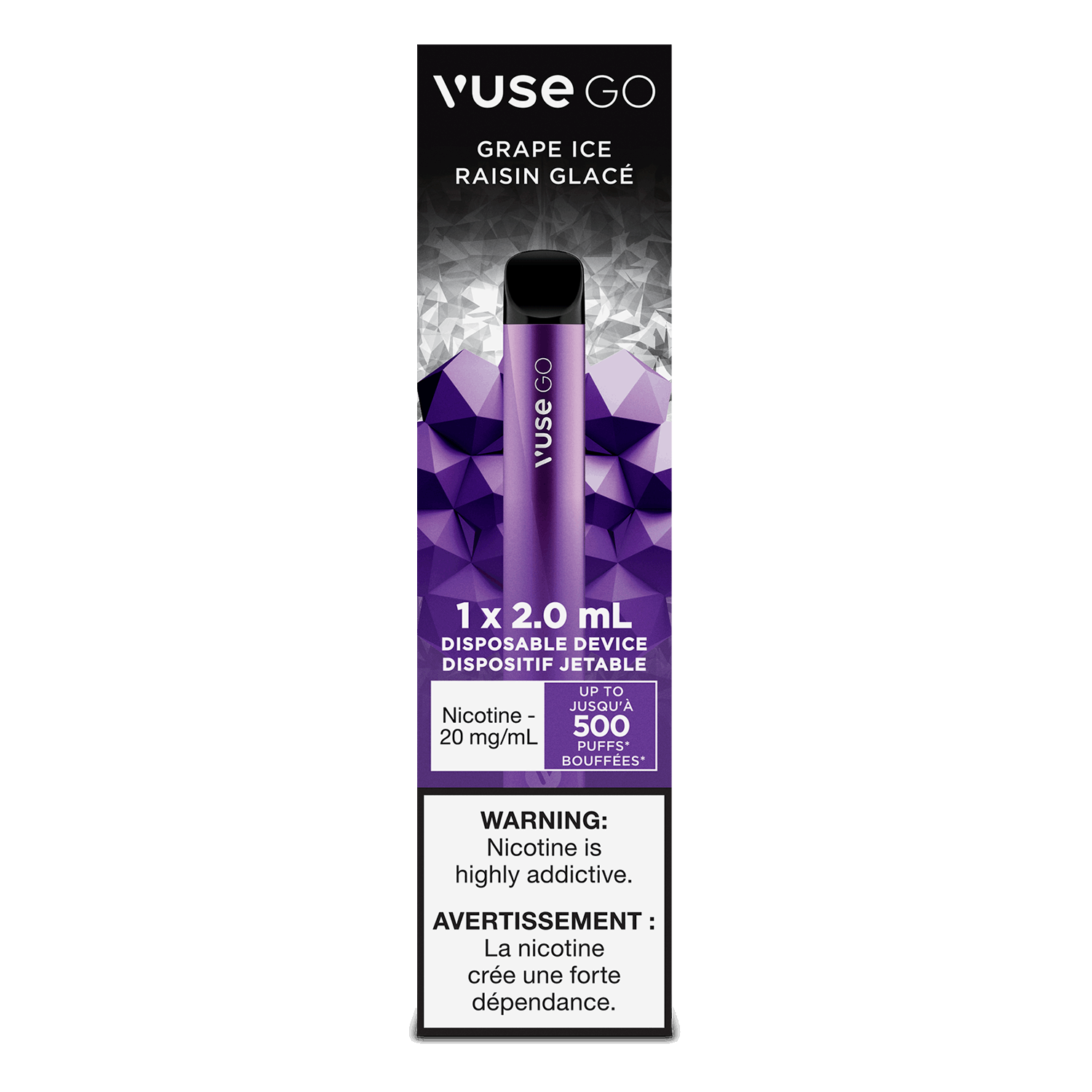 Vuse Go Disposable Grape Ice 20mg