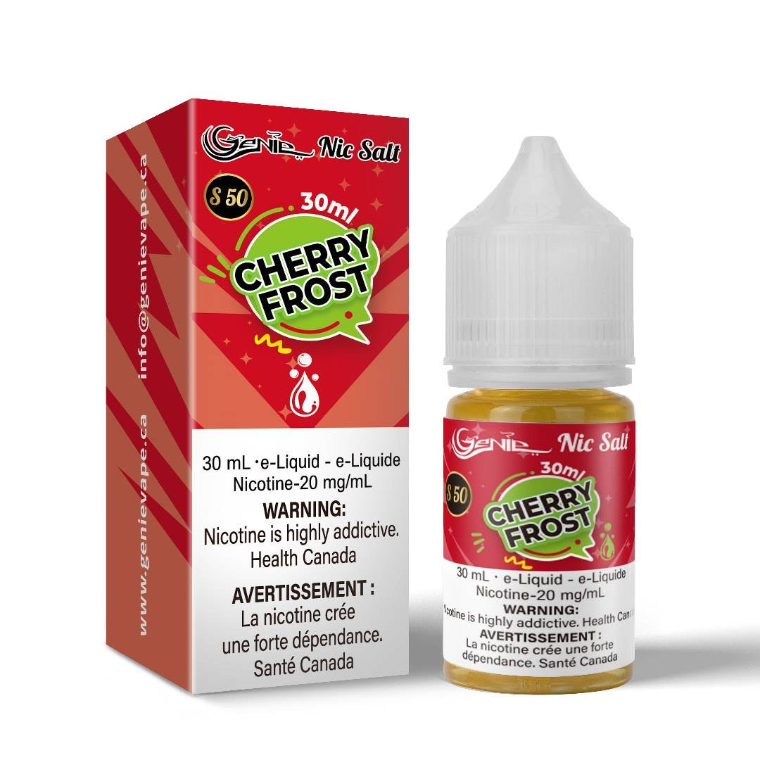 Genie e-juice liquid salt nic 20 mg cherry frost