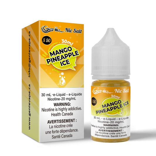 Genie e-juice liquid salt nic 20 mg mango pineapple ice