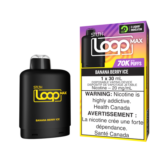 STLTH LOOP MAX 70K PODS - BANANA BERRY ICE (ON)