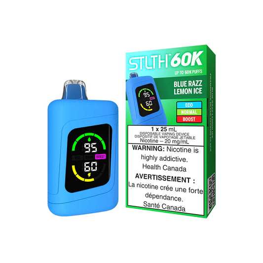 STLTH 60K - BLUE RAZZ LEMON ICE [ON]