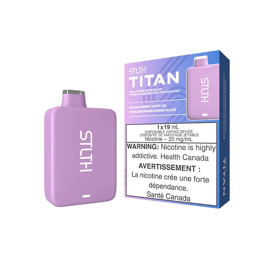 STLTH TITAN 10000 puffs fast charging double berry twist ice
