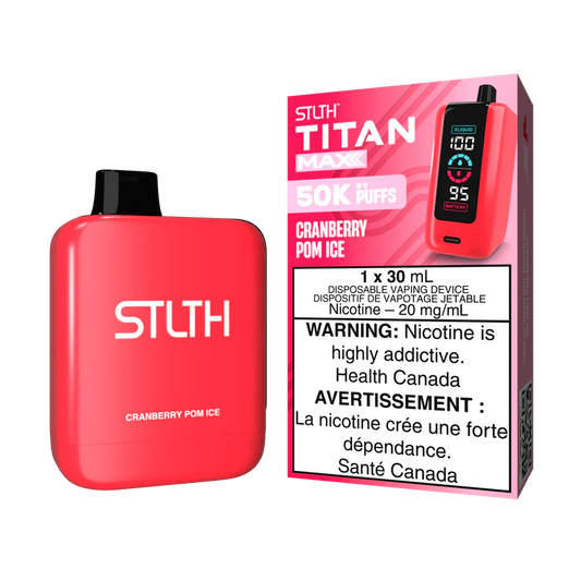 STLTH TITAN MAX 50000 - CRANBERRY POM ICE