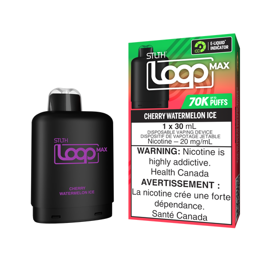 STLTH LOOP MAX 70K PODS - CHERRY WATERMELON ICE (ON)