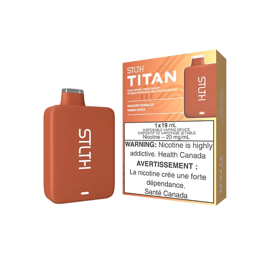 STLTH TITAN 10000 puffs fast charging vape smooth tobacco