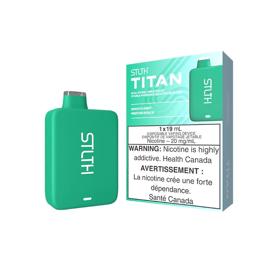 STLTH TITAN 10000 puffs fast charging vape mint