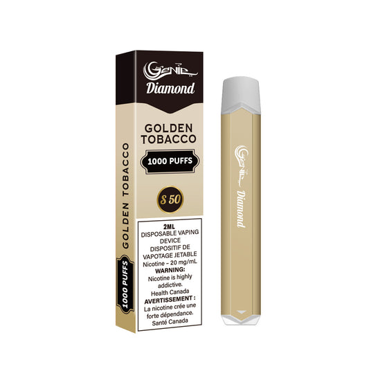 GENIE DIAMOND(1000) BOX - GOLDEN TOBACCO (10 IN A BOX)