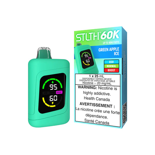 STLTH 60K - GREEN APPLE ICE [ON]