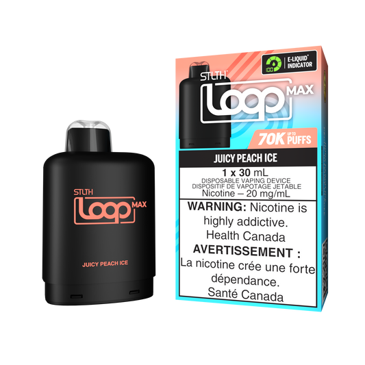 STLTH LOOP MAX 70K PODS - JUICY PEACH ICE (ON)