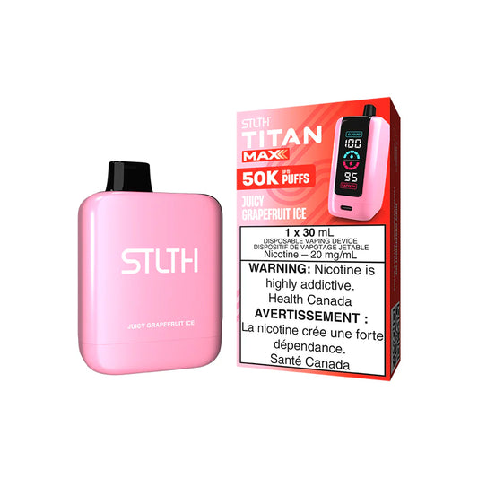 STLTH TITAN MAX 50000 - JUICY GRAPEFRUIT ICE [ON]