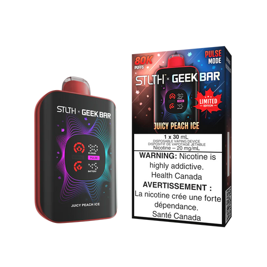 STLTH GEEKBAR 80K - JUICY PEACH ICE (CANADA LIMITED EDITION)