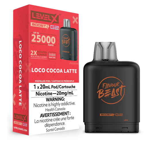 LEVEL X BOOST 25K - LOCO COCOA LATTE [ON]