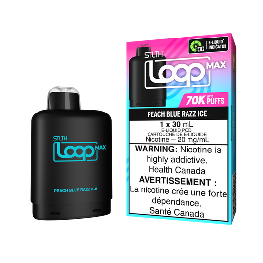 STLTH LOOP MAX 70K PODS - PEACH BLUE RAZZ ICE