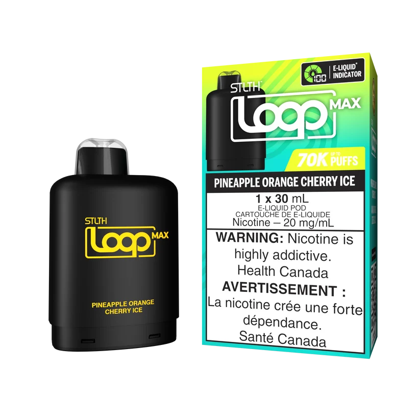 STLTH LOOP MAX 70K PODS - PINEAPPLE ORANGE CHERRY ICE