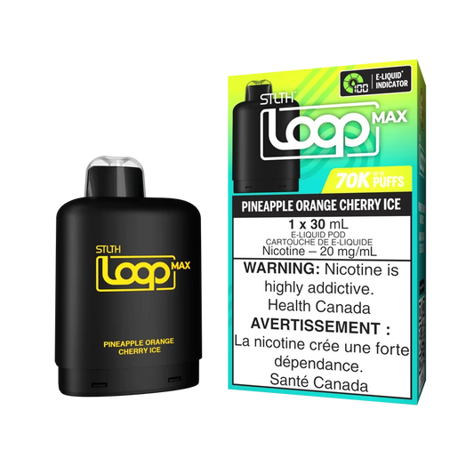 STLTH LOOP MAX 70K PODS - PINEAPPLE ORANGE CHERRY ICE