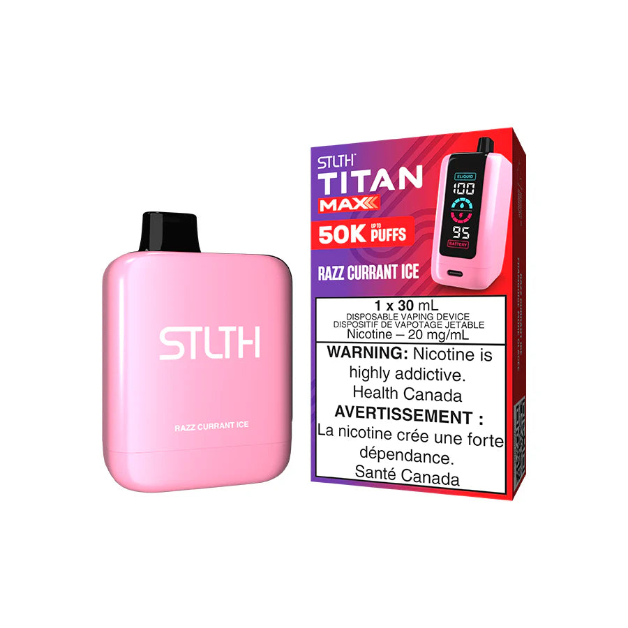 STLTH TITAN MAX 50000 - RAZZ CURRANT ICE [ON]