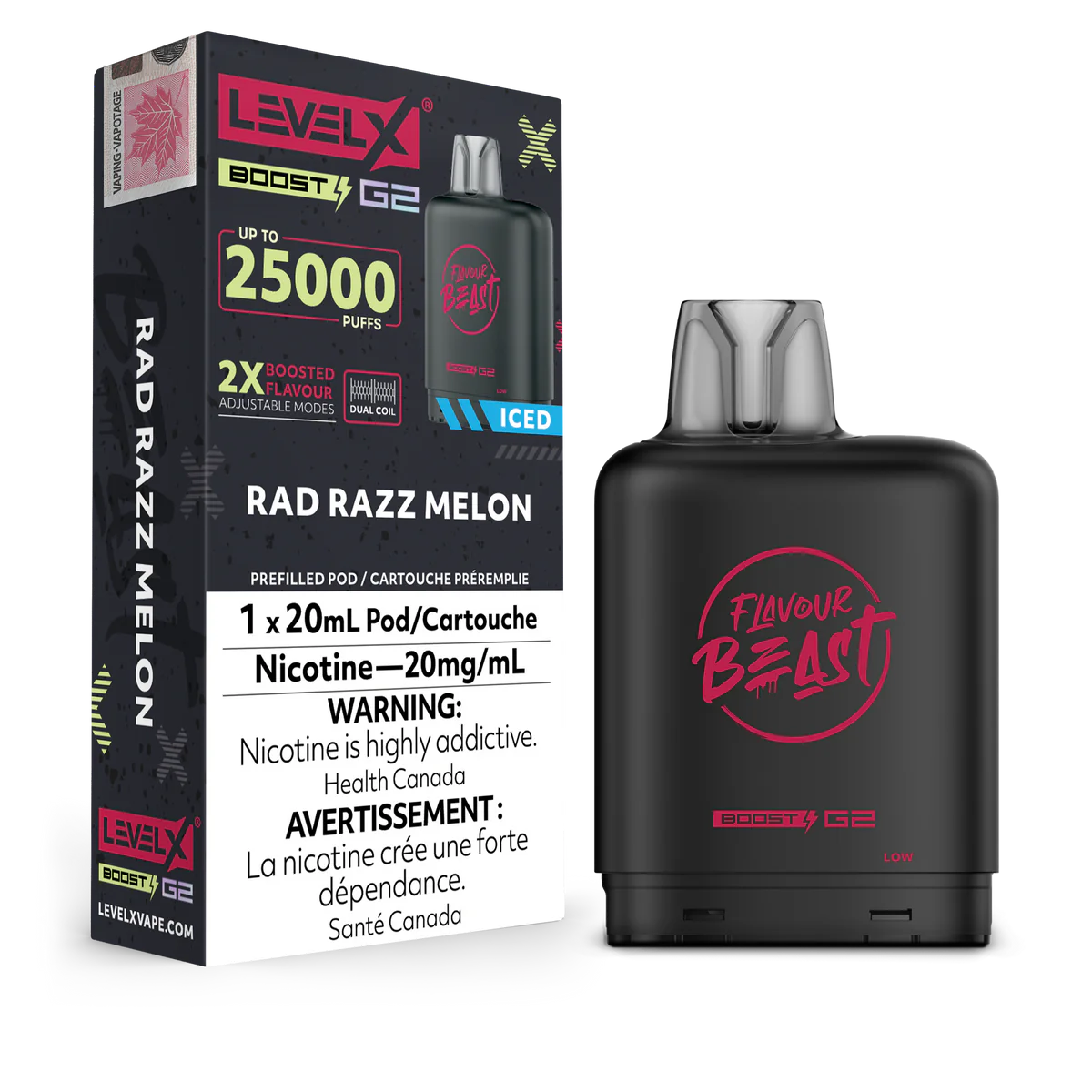 LEVEL X BOOST 25K - RAD RAZZ MELON [ON]