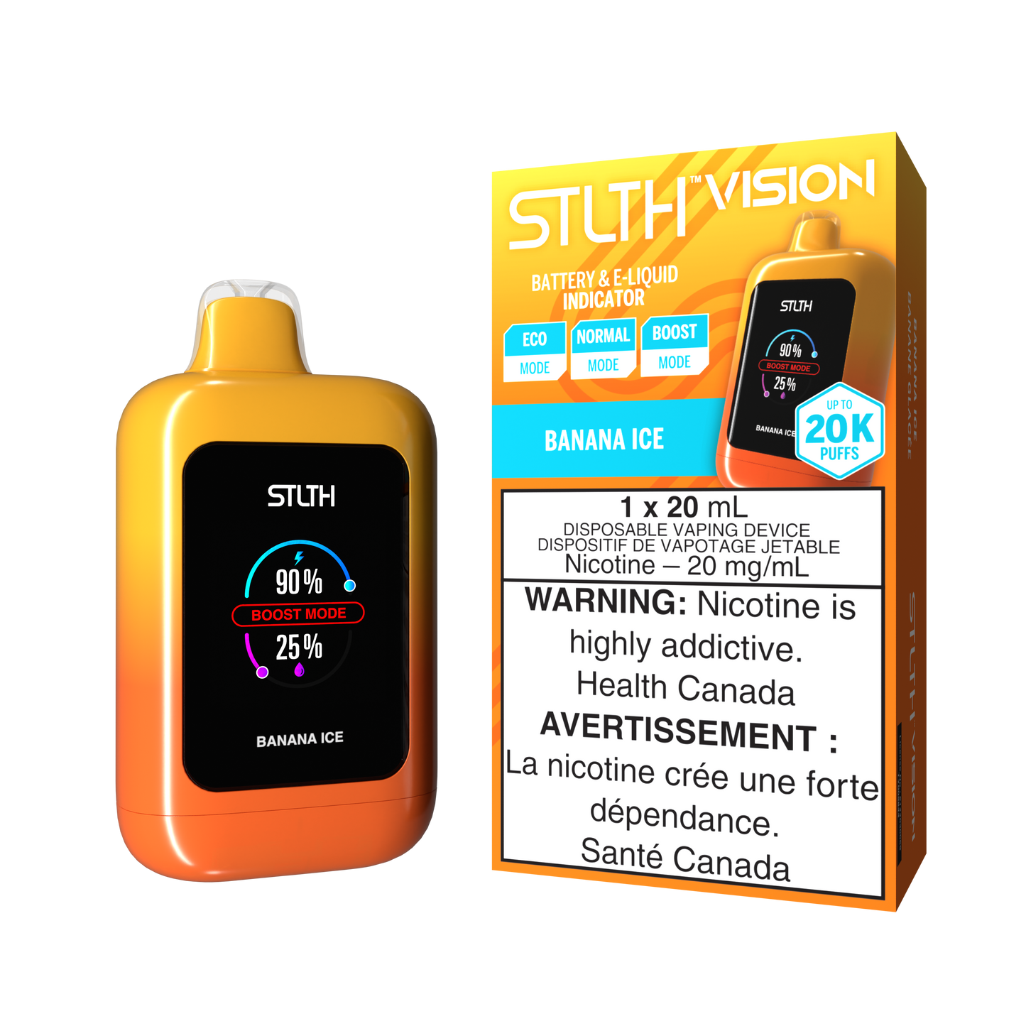 STLTH VISION BOX - BANANA ICE [4 Pc/BOX] [ON]