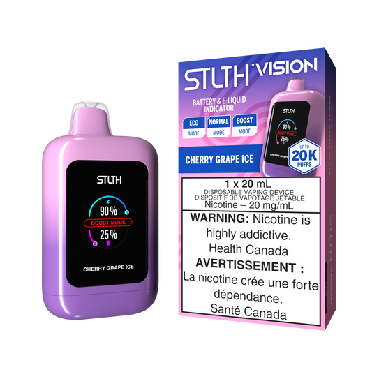 STLTH VISION BOX - CHERRY GRAPE ICE [4 Pc/BOX] [ON]