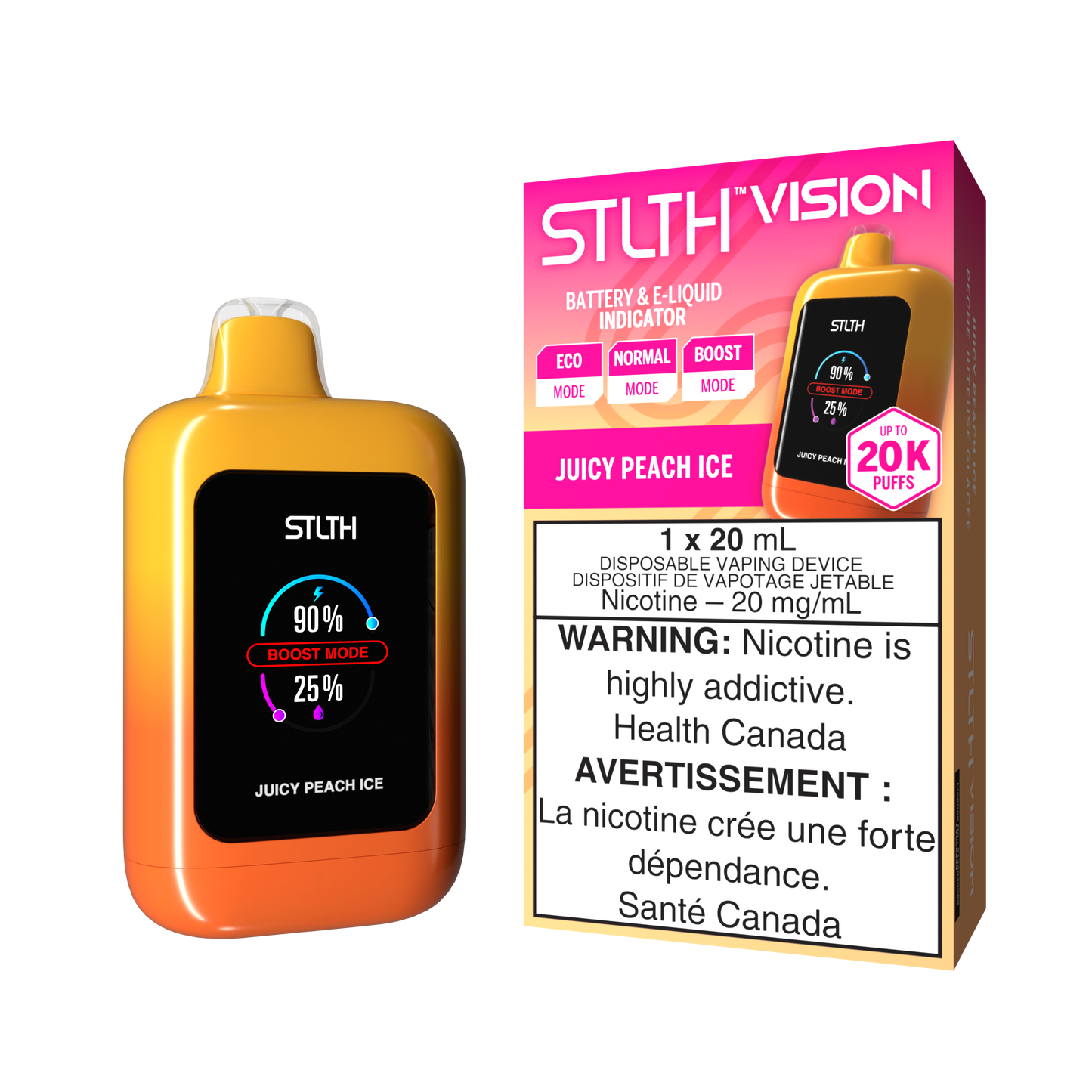 STLTH VISION - JUICY PEACH ICE [ON]