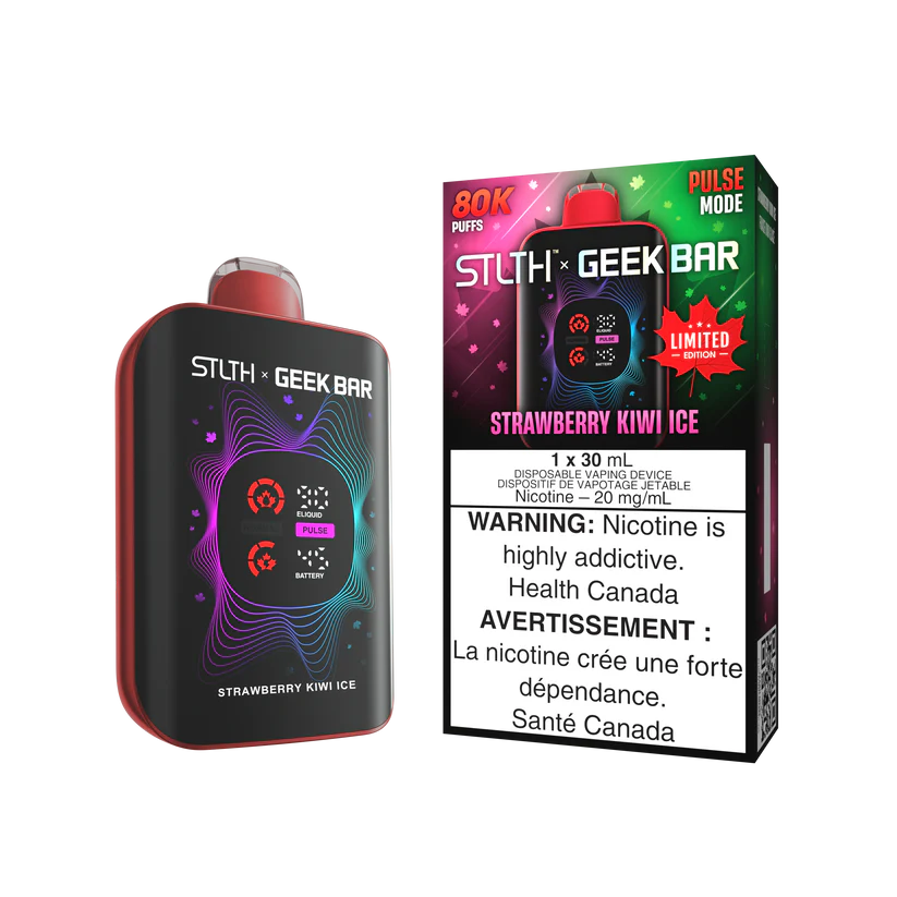 STLTH GEEKBAR 80K - STRAWBERRY KIWI ICE (CANADA LIMITED EDITION)